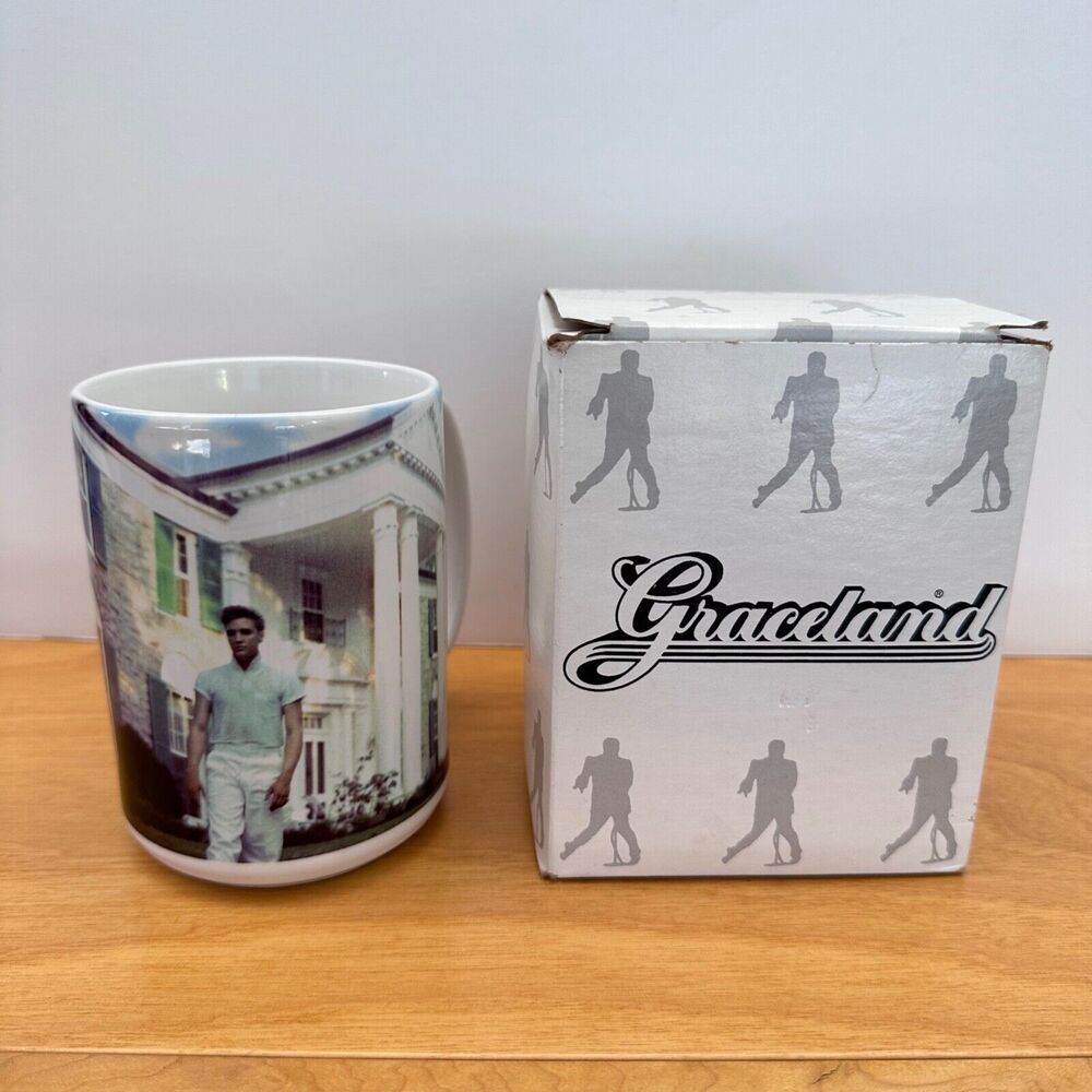 Elvis Presley Graceland Mansion House Memphis Tennessee History Coffee Mug New